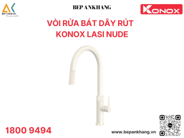 Vòi rửa chén bát dây rút KONOX Lasi Nude